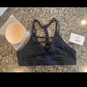 Zyia Black Grid Bra